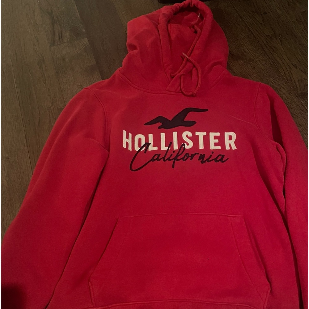 Hollister red hoodie